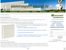 Tablet Screenshot of elektrosparheizung.de